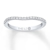 Thumbnail Image 0 of Previously Owned THE LEO Diamond Wedding Band 1/5 ct tw Diamonds 14K White Gold - Size 4.5