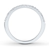 Thumbnail Image 2 of Previously Owned THE LEO Diamond Wedding Band 1/5 ct tw Diamonds 14K White Gold - Size 4.5