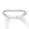 Thumbnail Image 1 of Previously Owned THE LEO Diamond Wedding Band 1/5 ct tw Diamonds 14K White Gold Size 4