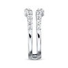 Previously Owned THE LEO Diamond Enhancer Ring 1 ct tw Round-cut 14K White Gold