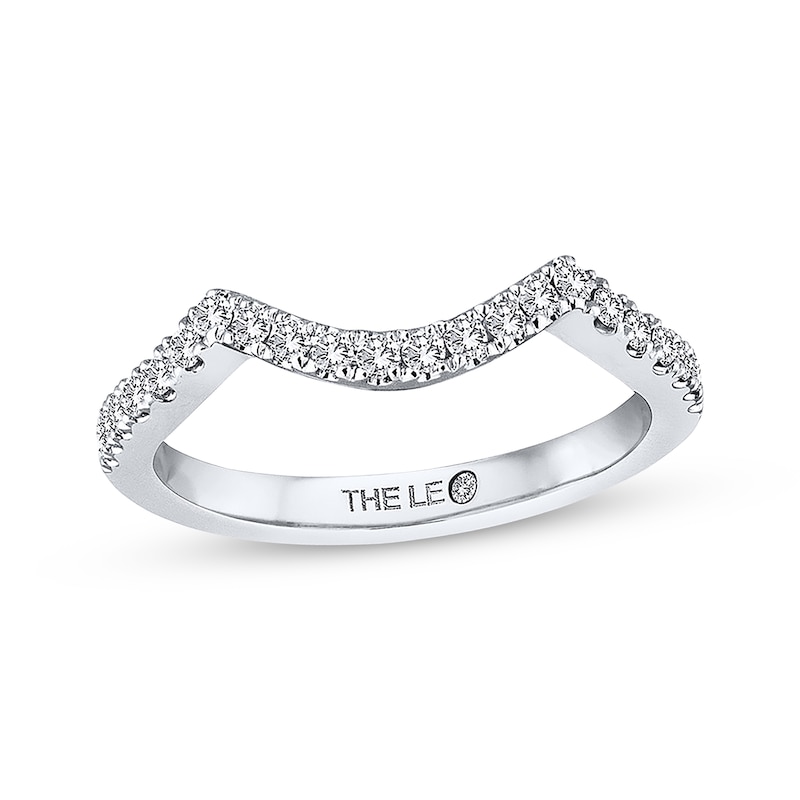 Previously Owned THE LEO Diamond Wedding Band 1/4 ct tw Round-cut 14K White Gold