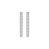 Thumbnail Image 2 of Previously Owned Diamond Hoop Earrings 1/2 ct tw Round-cut 10K White Gold