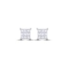 Thumbnail Image 2 of Previously Owned Round-cut Diamond Stud Earrings 1/3 ct tw 10K White Gold