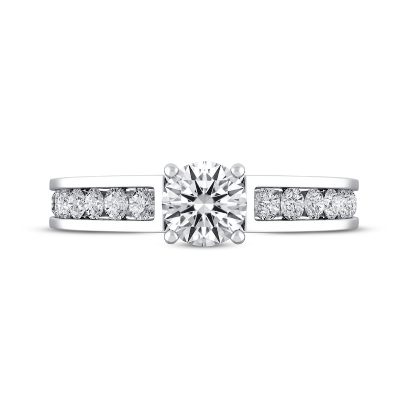 Main Image 4 of Previously Owned Diamond Engagement Ring 1-1/4 ct tw Round-cut 14K White Gold