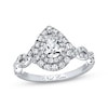 Thumbnail Image 1 of Previously Owned Neil Lane Diamond Engagement Ring 1-1/8 ct tw Pear & Round-cut 14K White Gold - Size 6.5