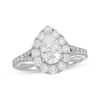 Thumbnail Image 1 of Previously Owned Neil Lane Diamond Engagement Ring 1-7/8 ct tw Pear & Round-cut 14K White Gold - Size 4.5
