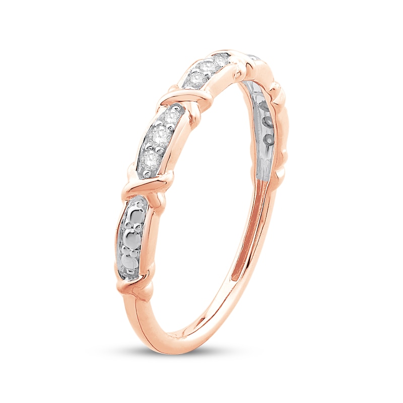 Previously Owned Diamond Anniversary Ring 1/10 ct tw 10K Rose Gold