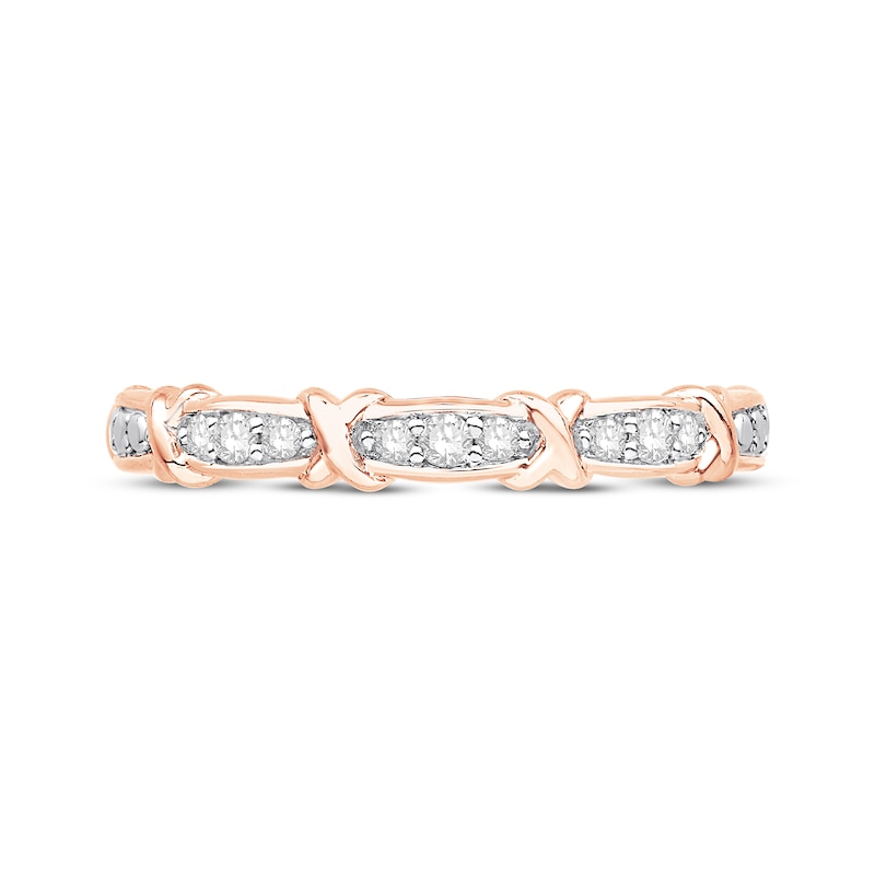 Previously Owned Diamond Anniversary Ring 1/10 ct tw 10K Rose Gold