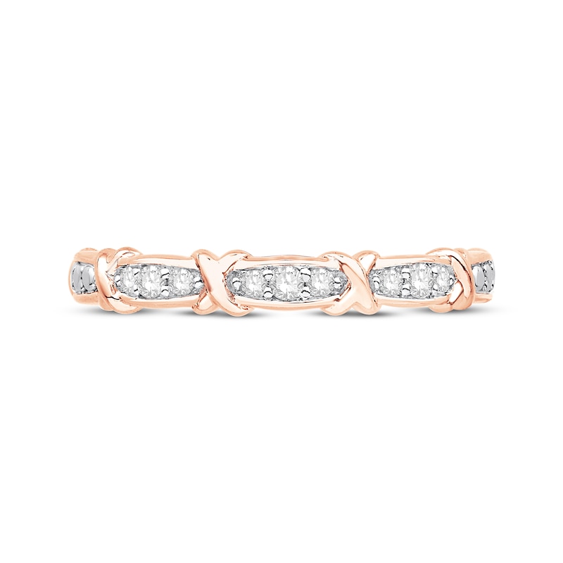 Previously Owned Diamond Anniversary Ring 1/10 ct tw 10K Rose Gold