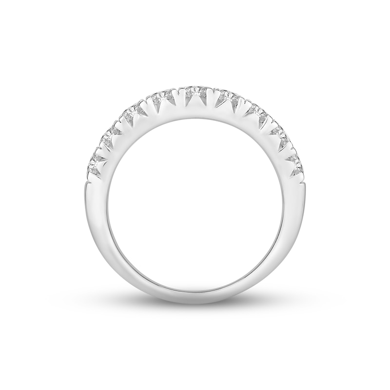 Main Image 3 of Previously Owned Diamond Anniversary Ring 1 ct tw Round-cut 10K White Gold