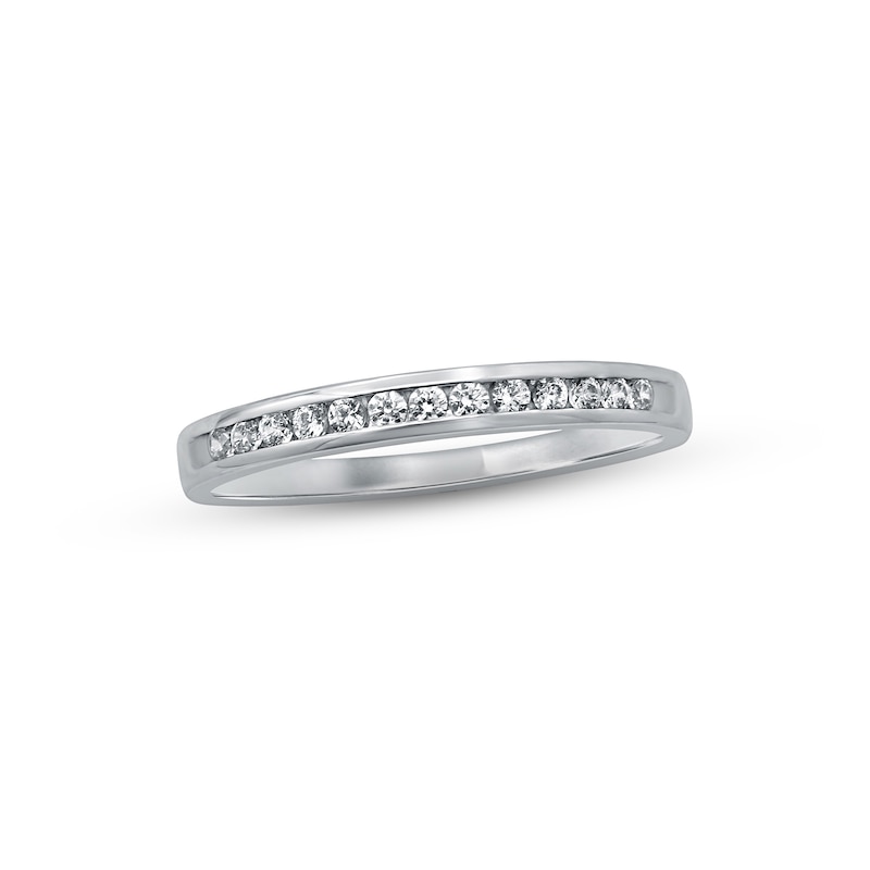 Main Image 1 of Previously Owned Diamond Anniversary Ring 1/6 ct tw Round-cut 10K White Gold