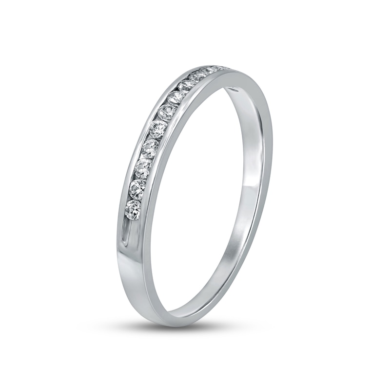 Main Image 2 of Previously Owned Diamond Anniversary Ring 1/6 ct tw Round-cut 10K White Gold