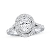 Thumbnail Image 1 of Previously Owned Neil Lane Engagement Ring 1 ct tw Oval & Round-cut Diamonds 14K White Gold Size 5