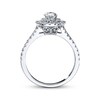 Thumbnail Image 3 of Previously Owned Neil Lane Engagement Ring 1 ct tw Oval & Round-cut Diamonds 14K White Gold Size 5