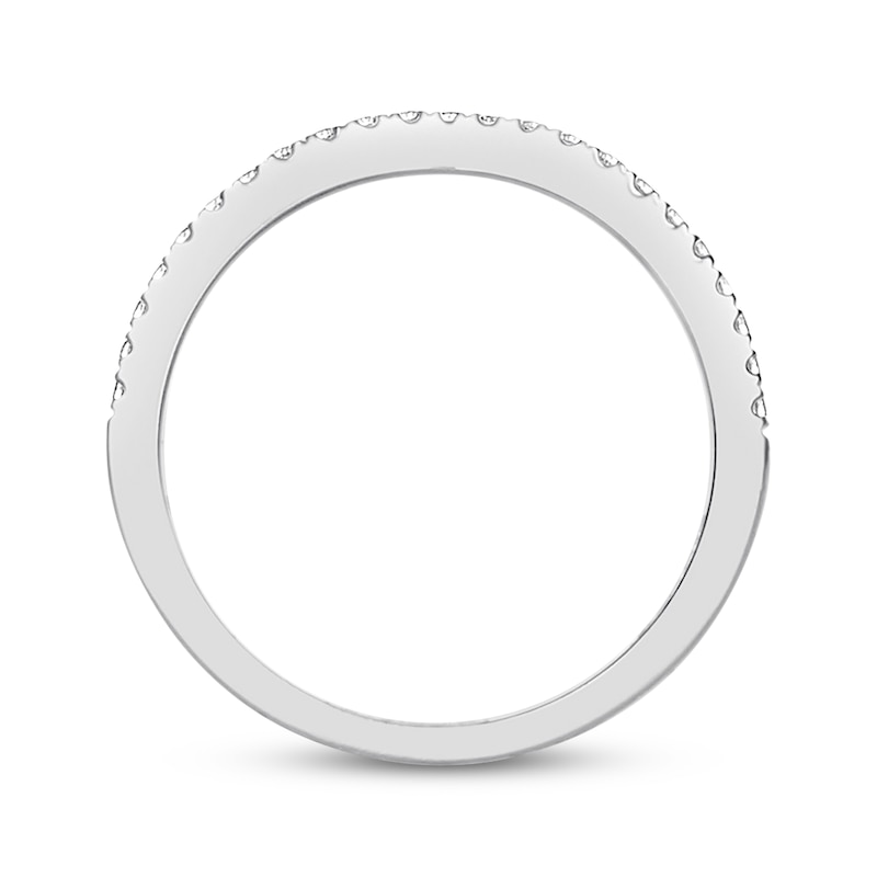 Main Image 3 of Previously Owned Diamond Wedding Band 1/6 ct tw Round-cut 14K White Gold