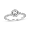 Thumbnail Image 0 of Previously Owned Diamond Engagement Ring 3/8 ct tw Round-cut 10K White Gold