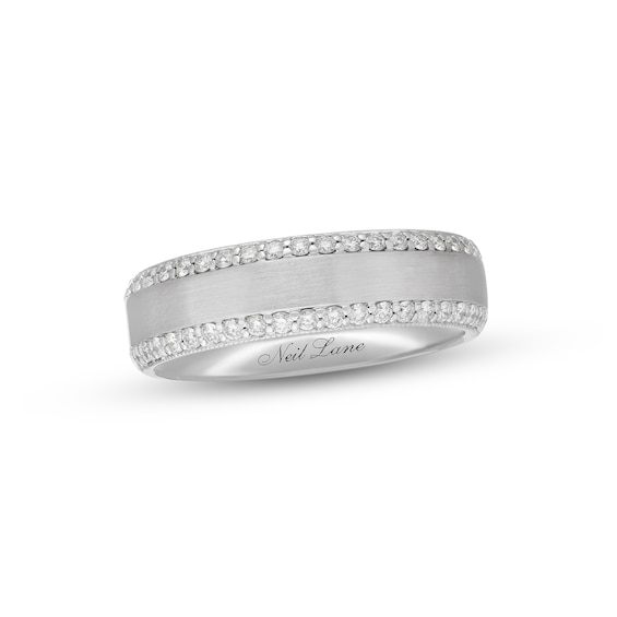 Previously Owned Neil Lane Men's Diamond Wedding Band 1/2 ct tw 14K White Gold