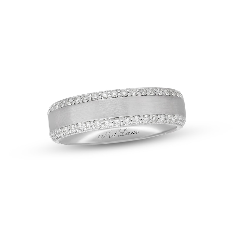 Main Image 1 of Previously Owned Neil Lane Men's Diamond Wedding Band 1/2 ct tw 14K White Gold