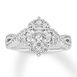 Previously Owned Diamond Engagement Ring 1 Carat tw 14K White Gold