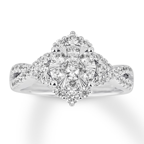Previously Owned Diamond Engagement Ring 1 Carat tw 14K White Gold