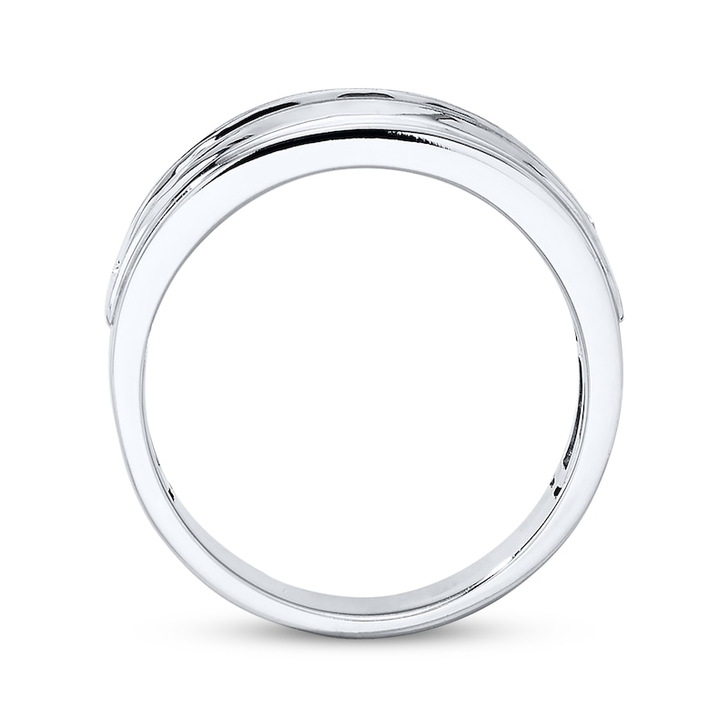 Previously Owned Men's Diamond Wedding Band 1 ct tw 10K White Gold