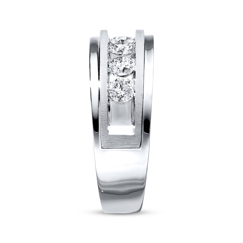 Previously Owned Men's Diamond Wedding Band 1 ct tw 10K White Gold