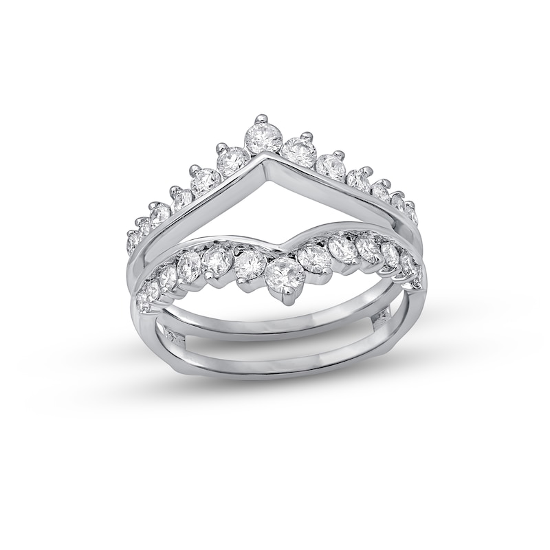 Main Image 1 of Previously Owned Diamond Enhancer Ring 1 ct tw Round-cut 14K White Gold