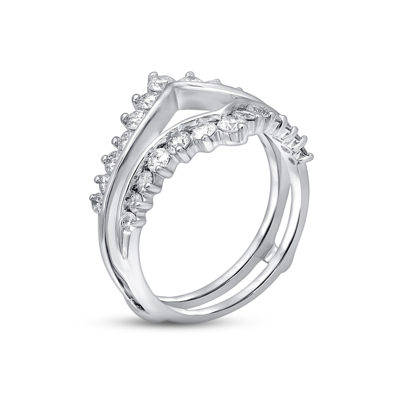 Main Image 2 of Previously Owned Diamond Enhancer Ring 1 ct tw Round-cut 14K White Gold