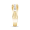Previously Owned Men's Diamond Wedding Ring 1/4 ct tw Round-cut 10K Yellow Gold