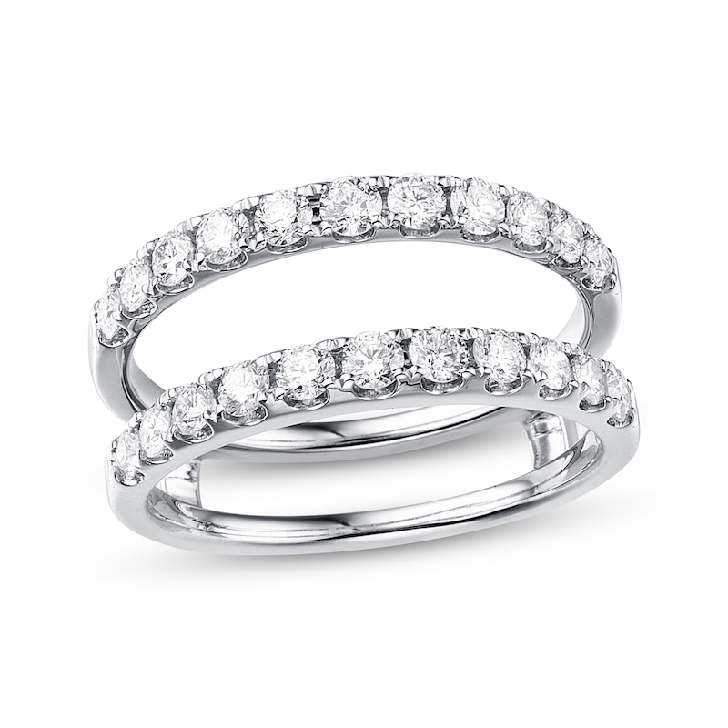Main Image 1 of Previously Owned Diamond Enhancer Ring 1 ct tw Round-cut 14K White Gold