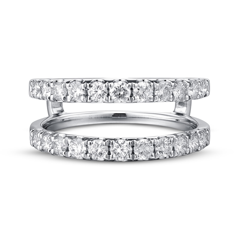 Main Image 4 of Previously Owned Diamond Enhancer Ring 1 ct tw Round-cut 14K White Gold