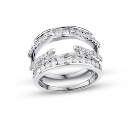 Previously Owned Diamond Enhancer Ring 1 ct tw Round-cut 14K White Gold