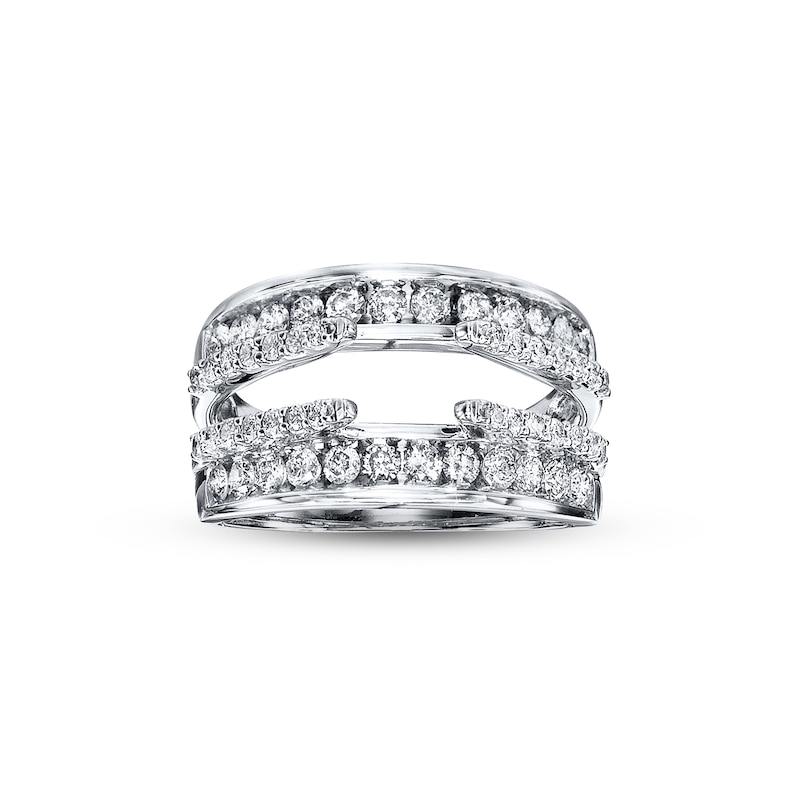 Main Image 4 of Previously Owned Diamond Enhancer Ring 1 ct tw Round-cut 14K White Gold