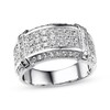 Previously Owned Men's Diamond Ring 1-1/2 ct tw Round-cut 10K White Gold