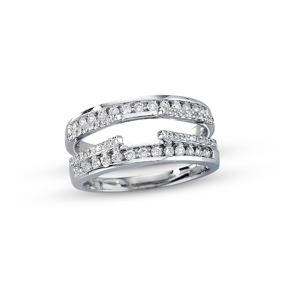 Previously Owned Diamond Wrap Ring 1/2 ct tw Round-cut 14K White Gold