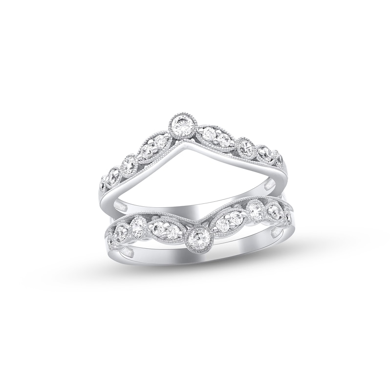 Main Image 1 of Previously Owned Diamond Wrap Ring 1/2 ct tw Round-cut 14K White Gold