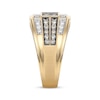 Thumbnail Image 2 of Previously Owned Men's Brown & White Diamond Ring 1 ct tw 10K Yellow Gold
