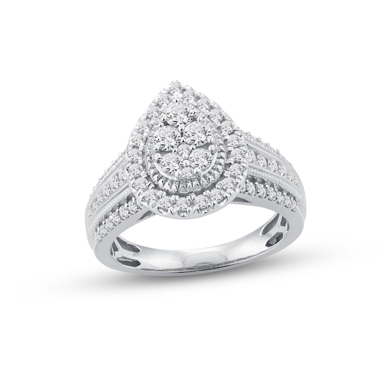 Previously Owned Diamond Engagement Ring 1 ct tw Round-cut 10K White Gold