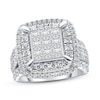 Thumbnail Image 1 of Previously Owned Diamond Engagement Ring 3 ct tw Princess & Round 10K White Gold