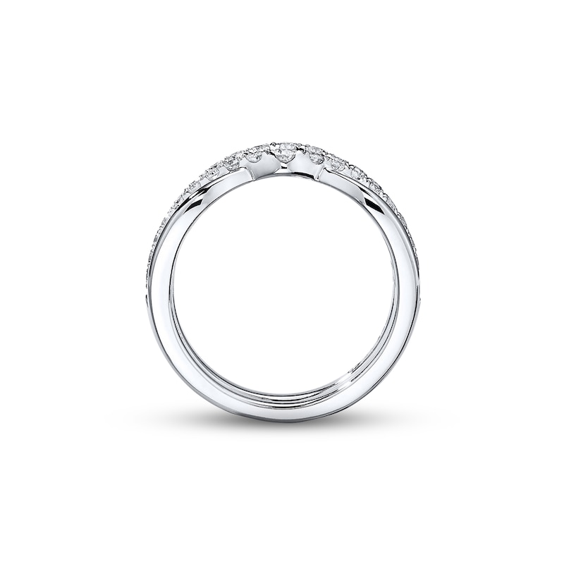 Main Image 3 of Previously Owned THE LEO Diamond Wrap Ring 3/4 ct tw Round-cut 14K White Gold