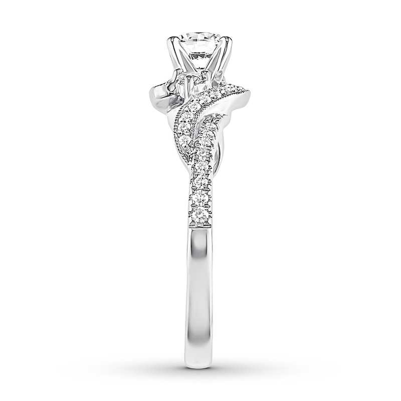 Main Image 3 of Previously Owned 3-Stone Diamond Engagement Ring 3/4 ct tw Round 14K White Gold