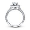 Thumbnail Image 1 of Previously Owned Neil Lane Engagement Ring 2 ct tw Cushion, Princess & Round-cut Diamonds 14K White Gold - Size 6