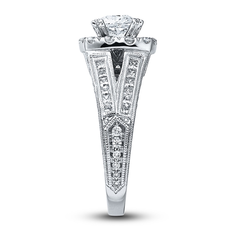 Main Image 3 of Previously Owned Neil Lane Engagement Ring 2 ct tw Cushion, Princess & Round-cut Diamonds 14K White Gold - Size 6
