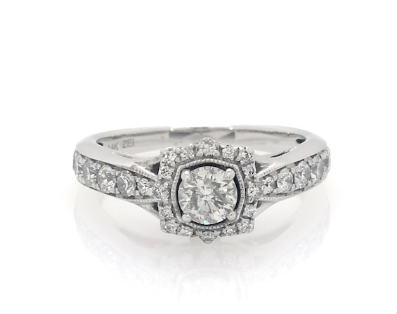 Previously Owned Diamond Engagement Ring 1 ct tw 14K White Gold