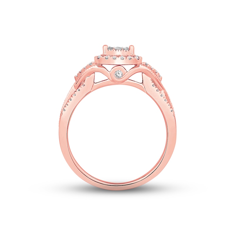 Main Image 2 of Previously Owned Diamond Engagement Ring 1/2 ct tw 10K Rose Gold