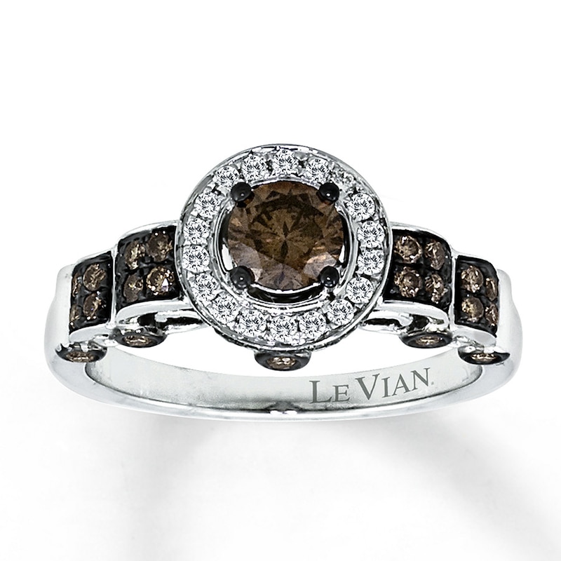 Main Image 1 of Previously Owned Le Vian Chocolate Diamonds 1-1/5 ct tw Ring 14K Vanilla Gold
