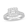 Thumbnail Image 1 of Previously Owned Neil Lane Diamond Engagement Ring 1-3/8 ct tw Princess & Round-cut 14K White Gold