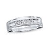 Thumbnail Image 0 of Previously Owned Men's Diamond Wedding Band 1/4 ct tw Round-cut 10K White Gold