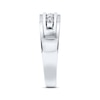 Thumbnail Image 2 of Previously Owned Men's Diamond Wedding Band 1/4 ct tw Round-cut 10K White Gold