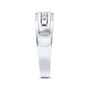 Thumbnail Image 1 of Previously Owned Men's Diamond Wedding Band 1/4 ct tw Round-cut 10K White Gold